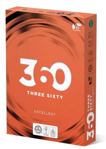 Папір для друку 360 Excellent A4 80 г/м2, 500 арк./уп.